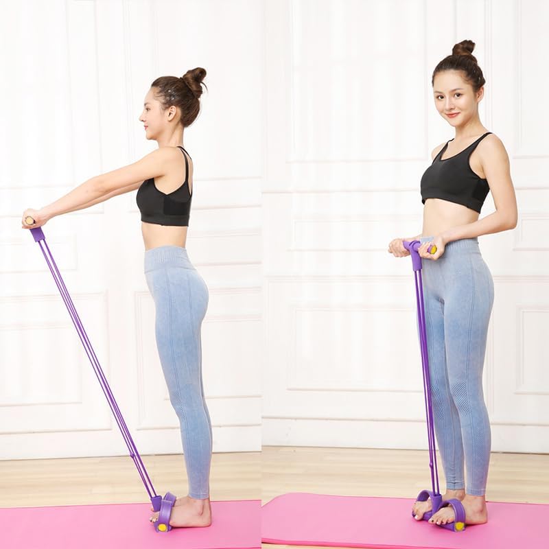 Élastique Musculation - YogaPedalPuller™ - Violet