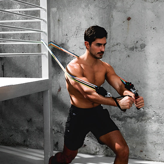 homme fait des exercice de musculation