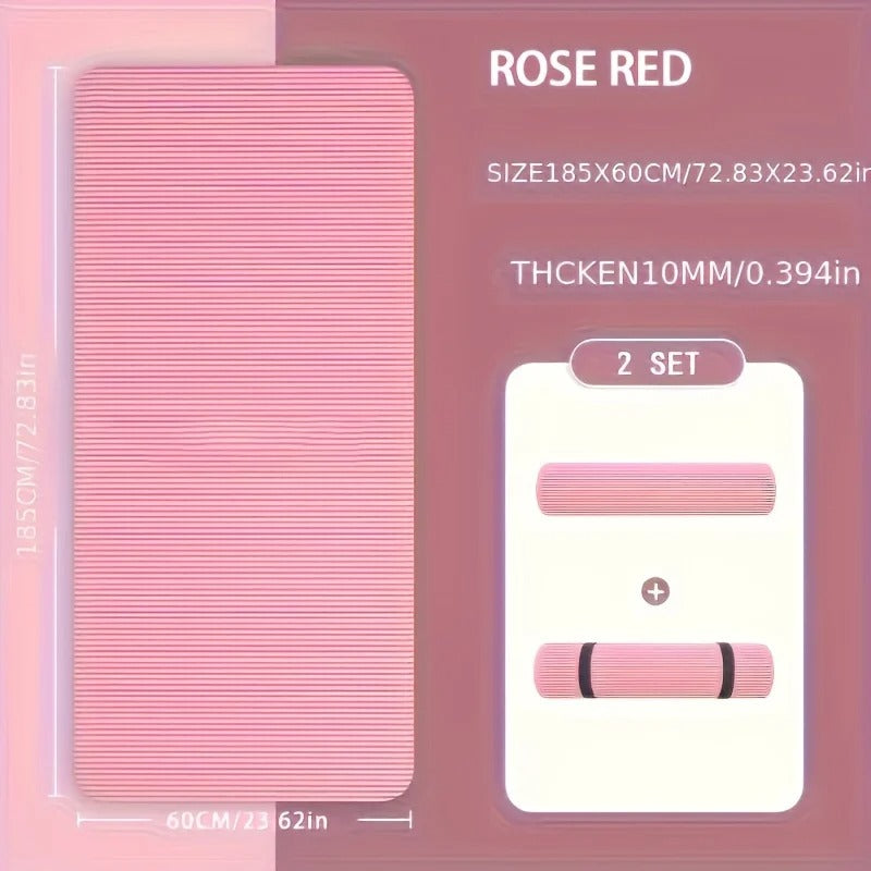 montre un tapis rose et les mesure