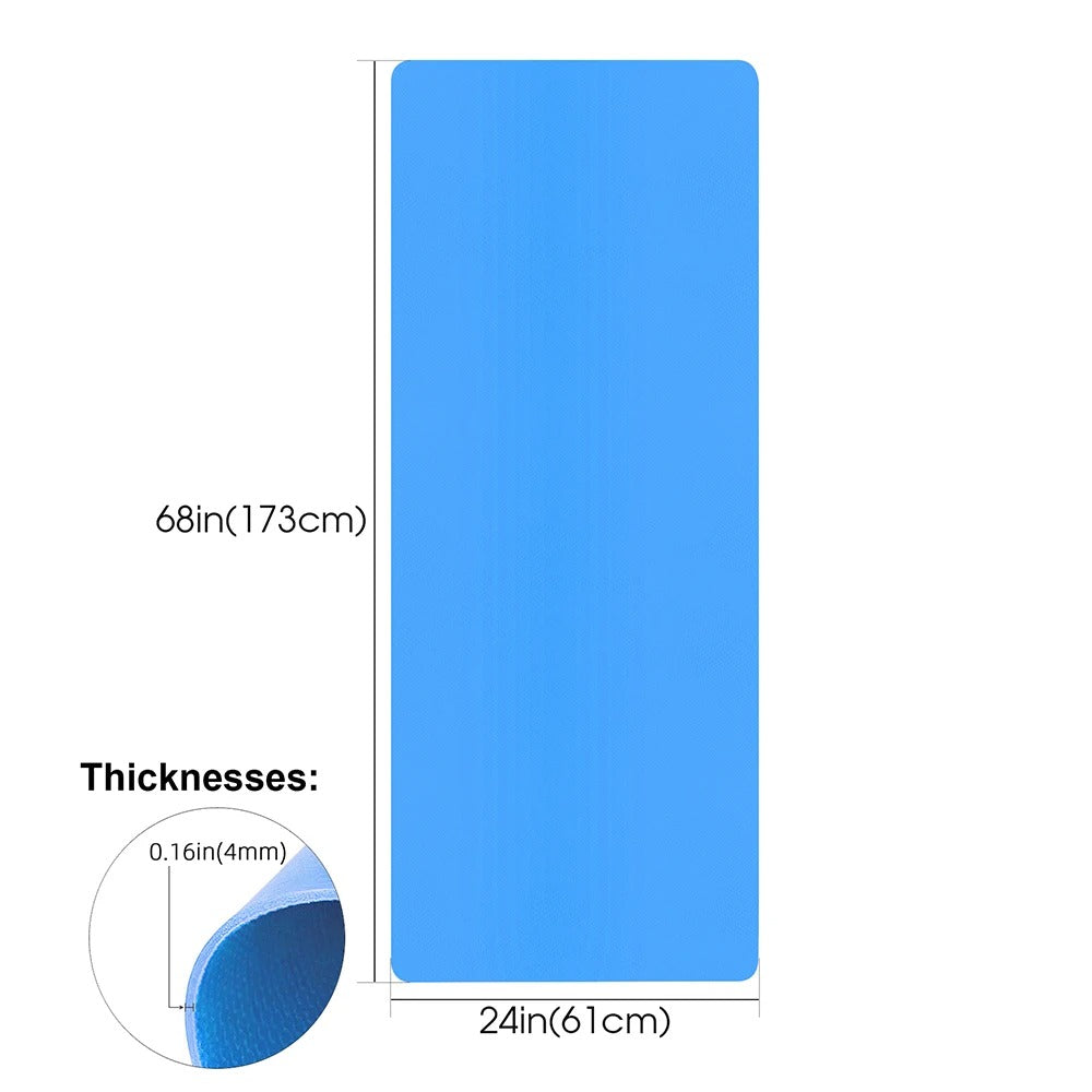 tapis bleu on voie les mesure