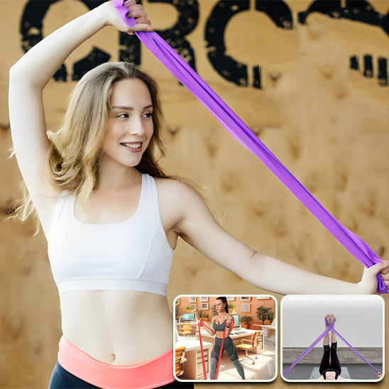 trois femme qui nous montre comment utilise elastique