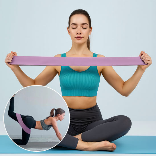 Femme assit en indien et étirement des bras et jambe