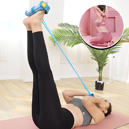 Femme coucher sur le dos et étirement des jambes